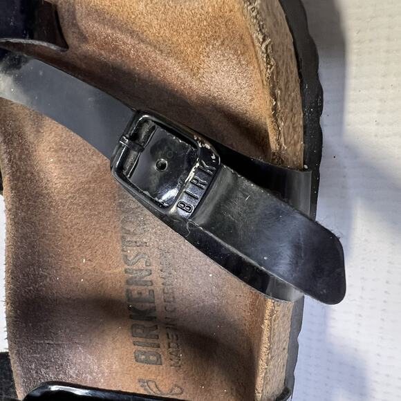 Birkenstock Mayari Black Toe Loop Sandals Womens Size 38 L7 M5 - Picture 4 of 12